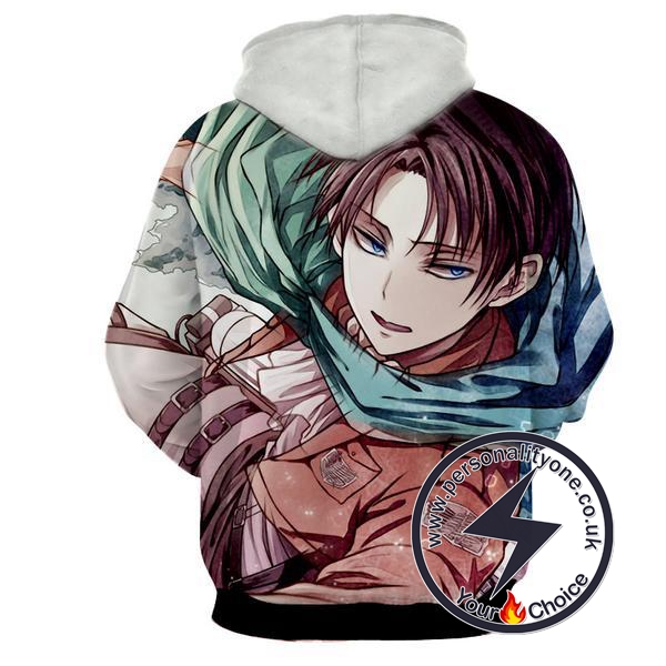 Attack On Titan - Levi Ackerman 3D - Attack On Titan Hoodies